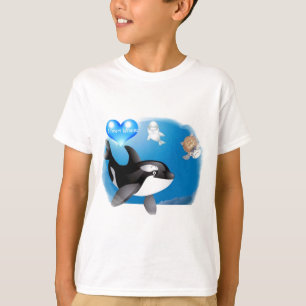 Camiseta O coração da orca (baleia de assassino) I projet