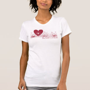 Camiseta O Coração é um Bloom Wildflower