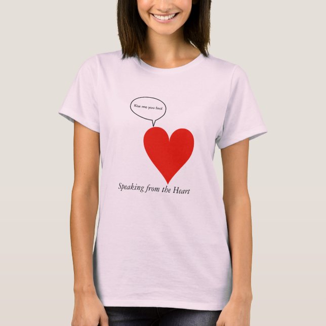 Camiseta O coração fala (Frente)