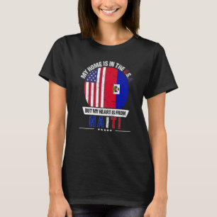 Camiseta O Coração Patriótico Haitiano Americano É Do Haiti