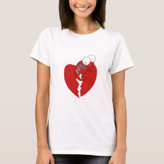 Camiseta O coração quebrado do camaleão/dor