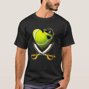 Camiseta O Coração Tênis Pirata Vintage com Chapéu Crânio