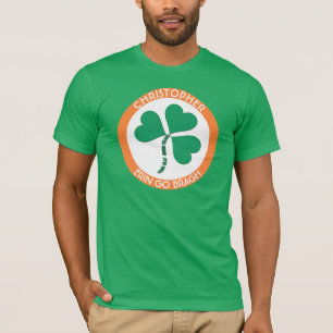 Camiseta O coração verde irlandês Erin vai Bragh Ireland