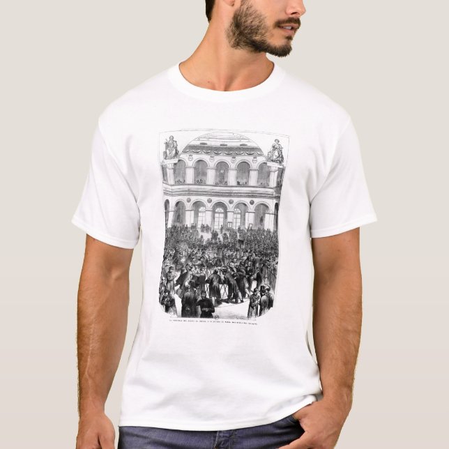 Camiseta O "Corbeille" na bolsa de Paris, 1873 (Frente)