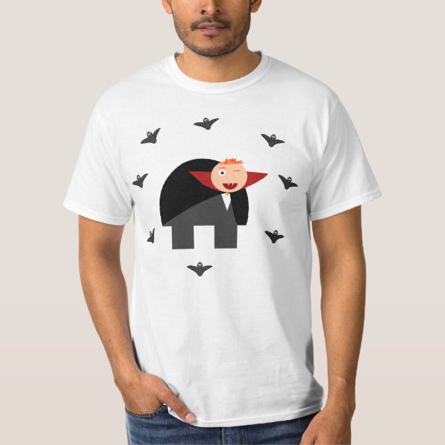 Camiseta O corcunda como um vampiro (Frente)