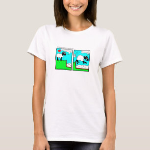 Camiseta O cordeiro e o arroz do Velho Mundo fazem dieta