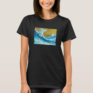 Camiseta O Corgi da Onda de Surf