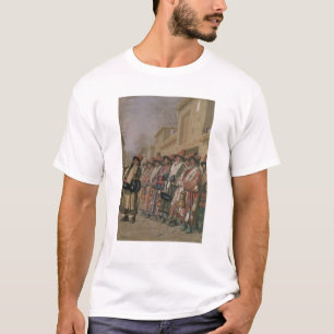 Camiseta O coro dos Dervishes que implora a esmola em