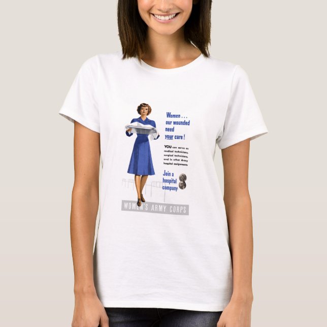 Camiseta O corpo do exército das mulheres (Frente)