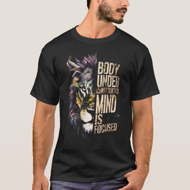 Camiseta O Corpo Em Construção É Focado (Frente)