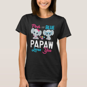 Camiseta O Cortador De Elefantes Bonitos Do Papaw Do Gênero