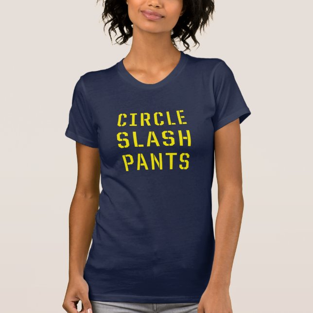 Camiseta O corte do círculo arfa o T das mulheres (Frente)