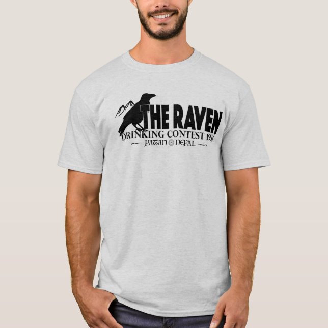 Camiseta O corvo Indiana Jones inspirou o Tshirt leve dos (Frente)