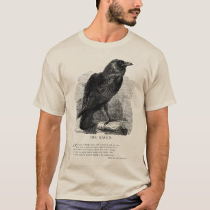 Camiseta O corvo pelo ponto de entrada de Edgar Allen
