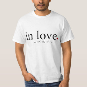 Camiseta O costume, no amor com, personalizou a t-camisa