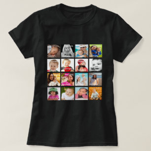 Camiseta O costume personalizou uma de uma colagem amável