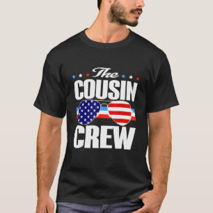 Camiseta O Cousin Crew Usa Flag Óculos Gráficos Design