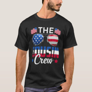 Camiseta O Cousin Crew USA Flag Sunglass Family Matchin