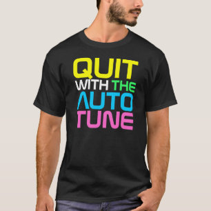Camiseta O couture do rap PAROU o t-shirt de AUTOTUNE
