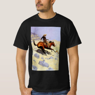 Camiseta O Cowboy de Remington, Cavalaria Militar Vintage
