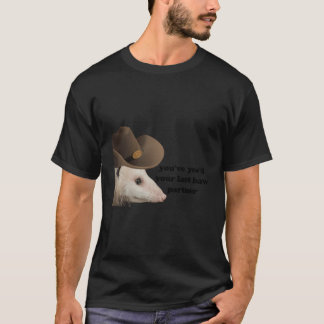 Camiseta O Cowboy Engraçado Levou Sua Última Vaca Parceira
