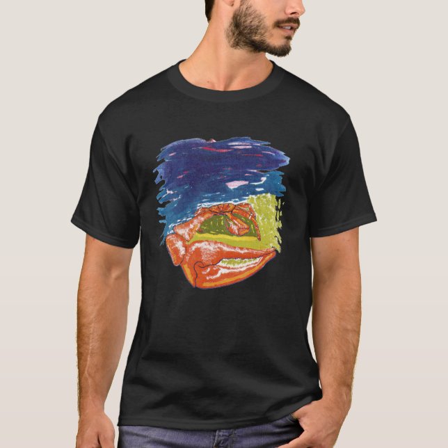 Camiseta O Crab Claw Beach Tropical Crustacean (Frente)