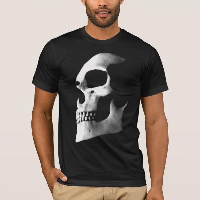 Camiseta o crânio desvanece-se (Frente)