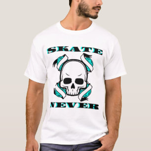 Camiseta O crânio do skate nunca morre
