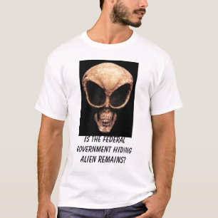 Camiseta o crânio estrangeiro, é esconder do governo