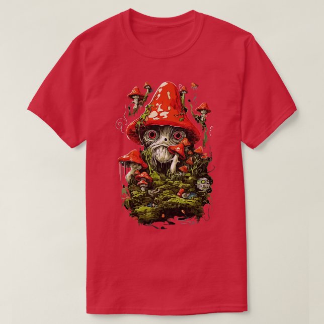 Camiseta O Crazy Mushroom (Frente do Design)