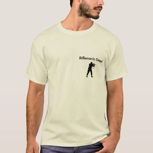 Camiseta O credo do Rifleman (Frente)