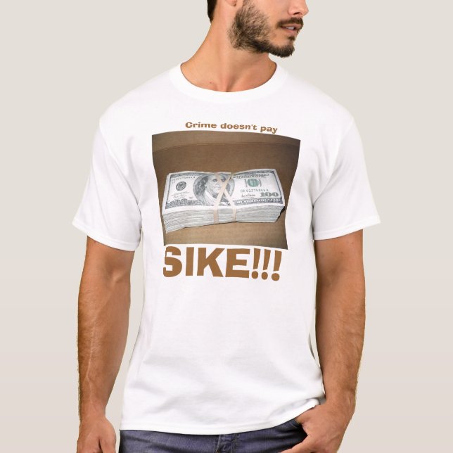 Camiseta O crime não compensa (Frente)