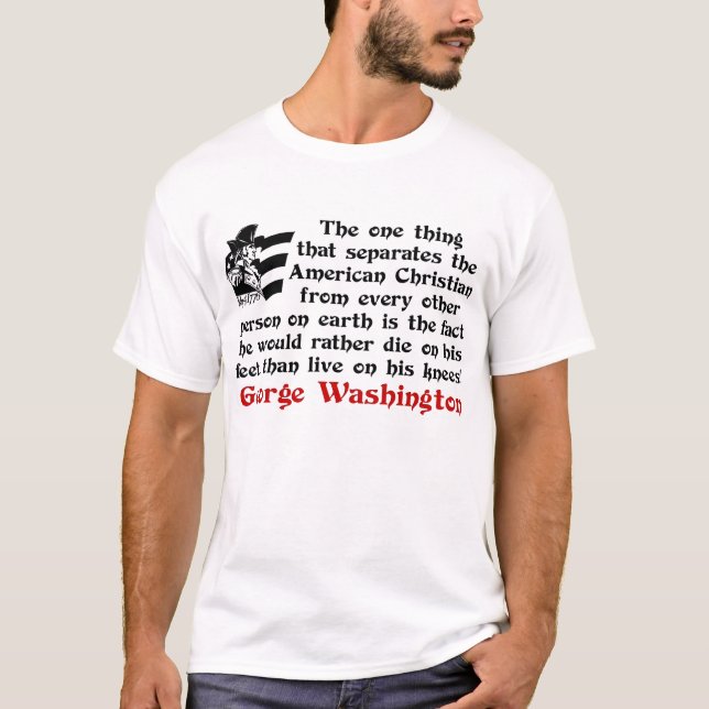 Camiseta O cristão americano (Frente)