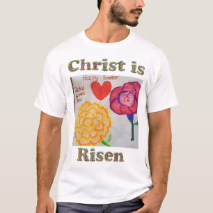 Camiseta O Cristo da T-shirt da páscoa é risen