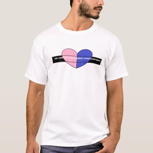 Camiseta O CRISTO DEUS JESUS ama Todos!!!!!!!! (Frente)
