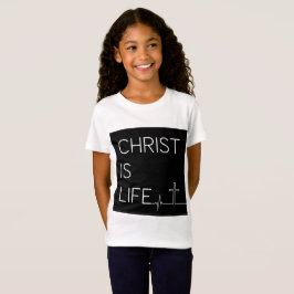 Camiseta O cristo é a linha de batimento cardíaco da vida e