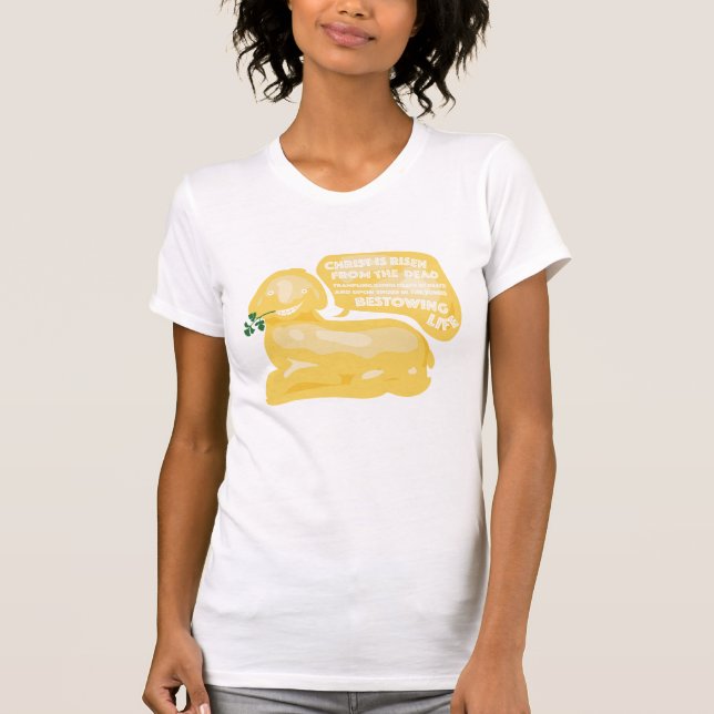 Camiseta O CRISTO É AUMENTADO, t-shirt engraçado do (Frente)