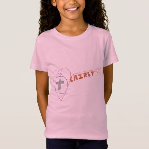 Camiseta O cristo é o T-Shirt Fine Jersey das Key Girls
