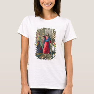 Camiseta O cristo limpa o templo, de um b impresso bíblia
