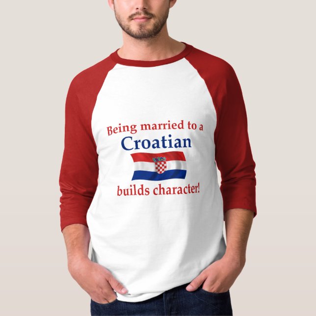 Camiseta O croata constrói o caráter (Frente)