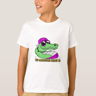 Camiseta O Crocodilo dentro de mim design fofo e lindo