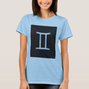 Camiseta O cromo gosta do símbolo do zodíaco dos Gêmeos