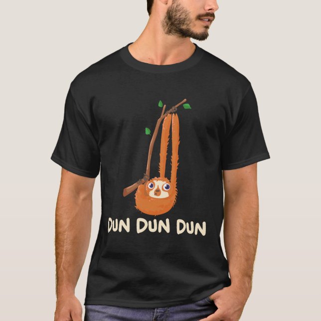 Camiseta O Croods Sloth Dun Dun Dun (Frente)