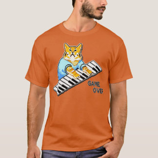 Camiseta O Crowd Roys Piano Cat Design Disponível Em Um Lad
