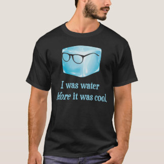 Camiseta O cubo de gelo do hipster foi água antes que