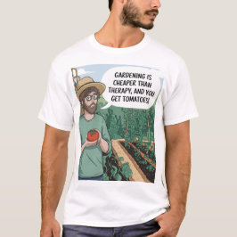 Camiseta O cultivo do tomate Lover é terapia