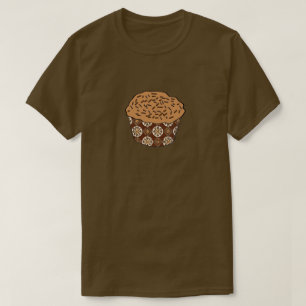 Camiseta O cupcake do fosco do caramelo com polvilha