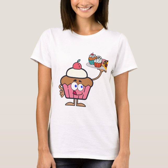 Camiseta O cupcake doce o seu dia (Frente)