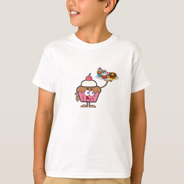 Camiseta O cupcake doce o seu dia (Frente)