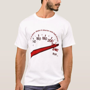 Camiseta O Custo da Velocidade: Uma Escolha Mortal